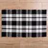 Black and White Buffalo Check Scatter Rug