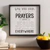 Black and White Jesus and Germs Plaque