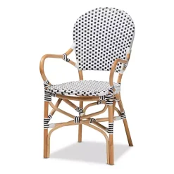 Black and White Woven 5-pc. Dining Set