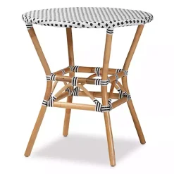 Black and White Woven 5-pc. Dining Set