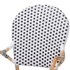 Black and White Woven 5-pc. Dining Set
