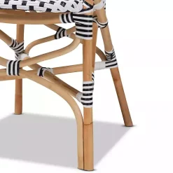 Black and White Woven 5-pc. Dining Set