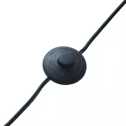 Black Arched Cone Shade Floor Lamp