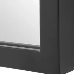 Black Arched Scallop Edge Wall Mirror