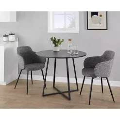 Black Canary Cosmo Round Dining Table