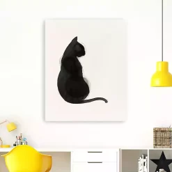 Black Cat Canvas Art Print
