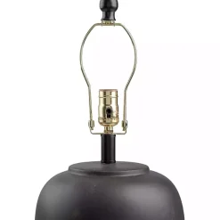 Black Ceramic Round Table Lamp