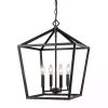 Black Classic Farmhouse Square Pendant Light
