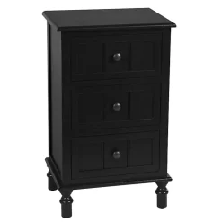 Black 3-Drawer Winnie Accent Table