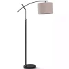 Black Dudley Adjustable Arm Floor Lamp