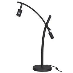 Black Metal Adjustable Task Shade Table Lamp