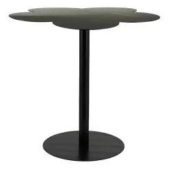 Black Metal Clover Accent Table