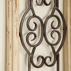 Black Metal Farmhouse Scroll Wall Plaque