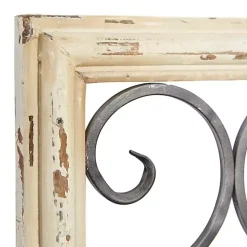 Black Metal Farmhouse Scroll Wall Plaque