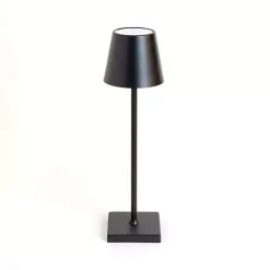 Black Metal LED Cordless Touch Lamp