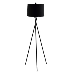 Black Metal Tripod Twist Floor Lamp