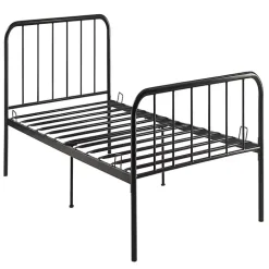 Black Metal Twin Bed in a Box