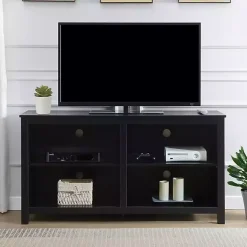 Black Montana 4-Shelf Media Cabinet
