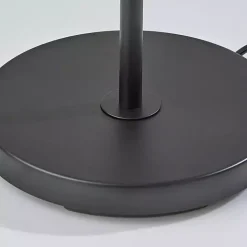 Black Pleated Shade Floor Lamp