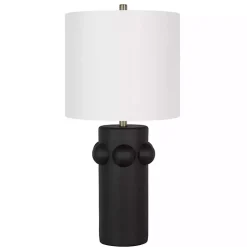 Black Robust Table Lamps, Set of 2