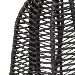 Black Rope Woven Table Lamp