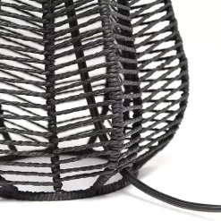 Black Rope Woven Table Lamp