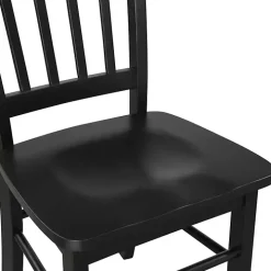 Black Shaker Wood Dining Chairs, Set of 2