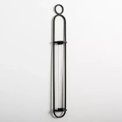Black Singular Glass Wall Budvase
