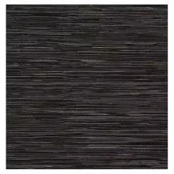 Black Textured Grassweave Peel & Stick Wallpaper