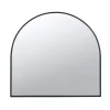 Black Wide Arched Wall Mirror