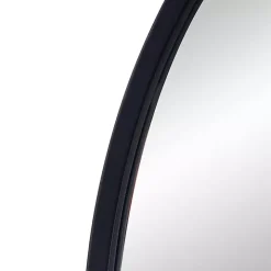 Black Wide Arched Wall Mirror