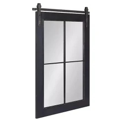 Black Windowpane Kates Mirror, 23x36 in.