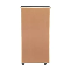 Black Wood 8-Drawer Cary Storage Cart