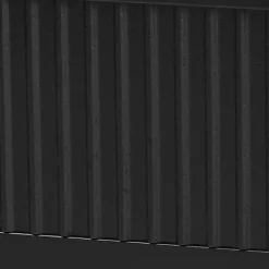 Black Wood Fluted Headboard Primrose Queen Bed