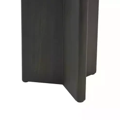 Black Wood Modern Accent Tables, Set of 2