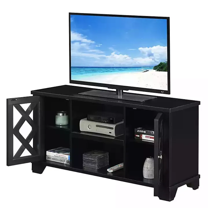 Black Wood X Doors Media Cabinet