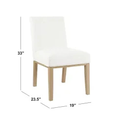 Blair White Stain Proof Dining Chair
