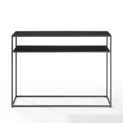 Blake Simple Black Metal Console Table