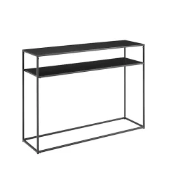 Blake Simple Black Metal Console Table