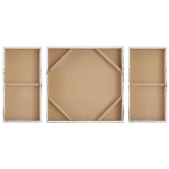 Blue and Gold Trees Canvas Art Prints, Set of 3