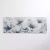 Blue and Gray Florals Canvas Art Print