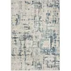Blue Avalon Abstract Pattern Area Rug, 5x8