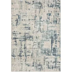 Blue Avalon Abstract Pattern Area Rug, 4x6