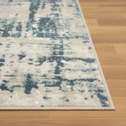 Blue Avalon Abstract Pattern Area Rug, 5x8