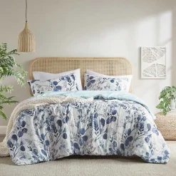 Blue Botanical 3-pc. King Comforter Set