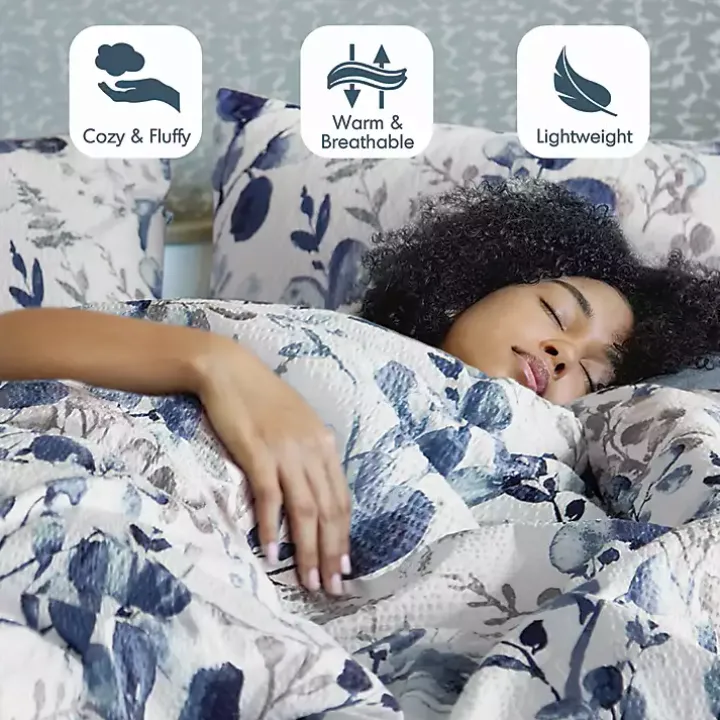 Blue Botanical 3-pc. King Comforter Set