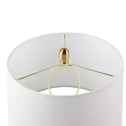 Blue Faceted Glass Table Lamp