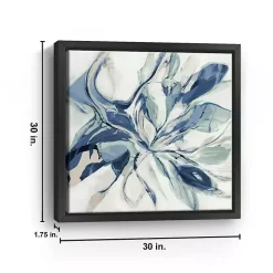 Blue Halcyon Framed Canvas Art Print