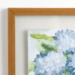Blue Hydrangea Blooms Framed Art Print