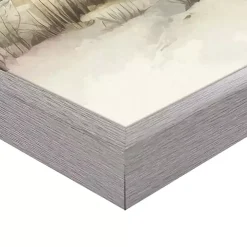 Blue Lighthouse Framed Canvas Art Print